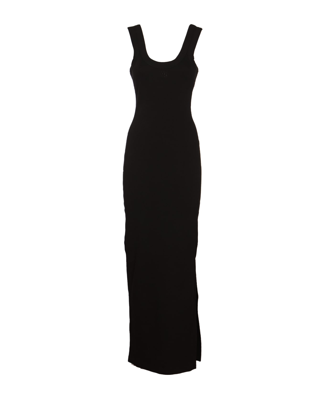 Alexander Wang Logo Rib Knti Maxi Dress - Black ワンピース＆ドレス