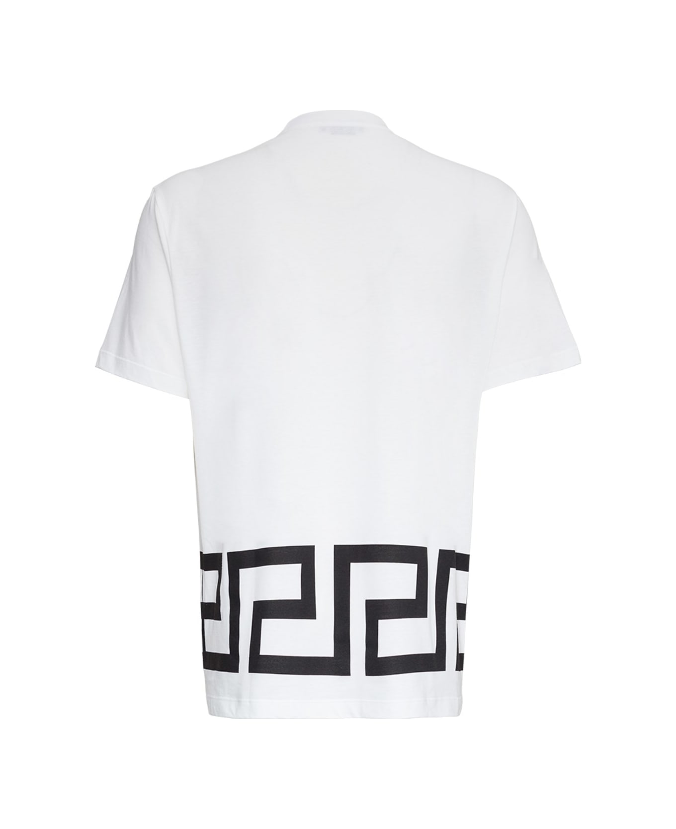 Versace Greek Key Cotton T-shirt - White