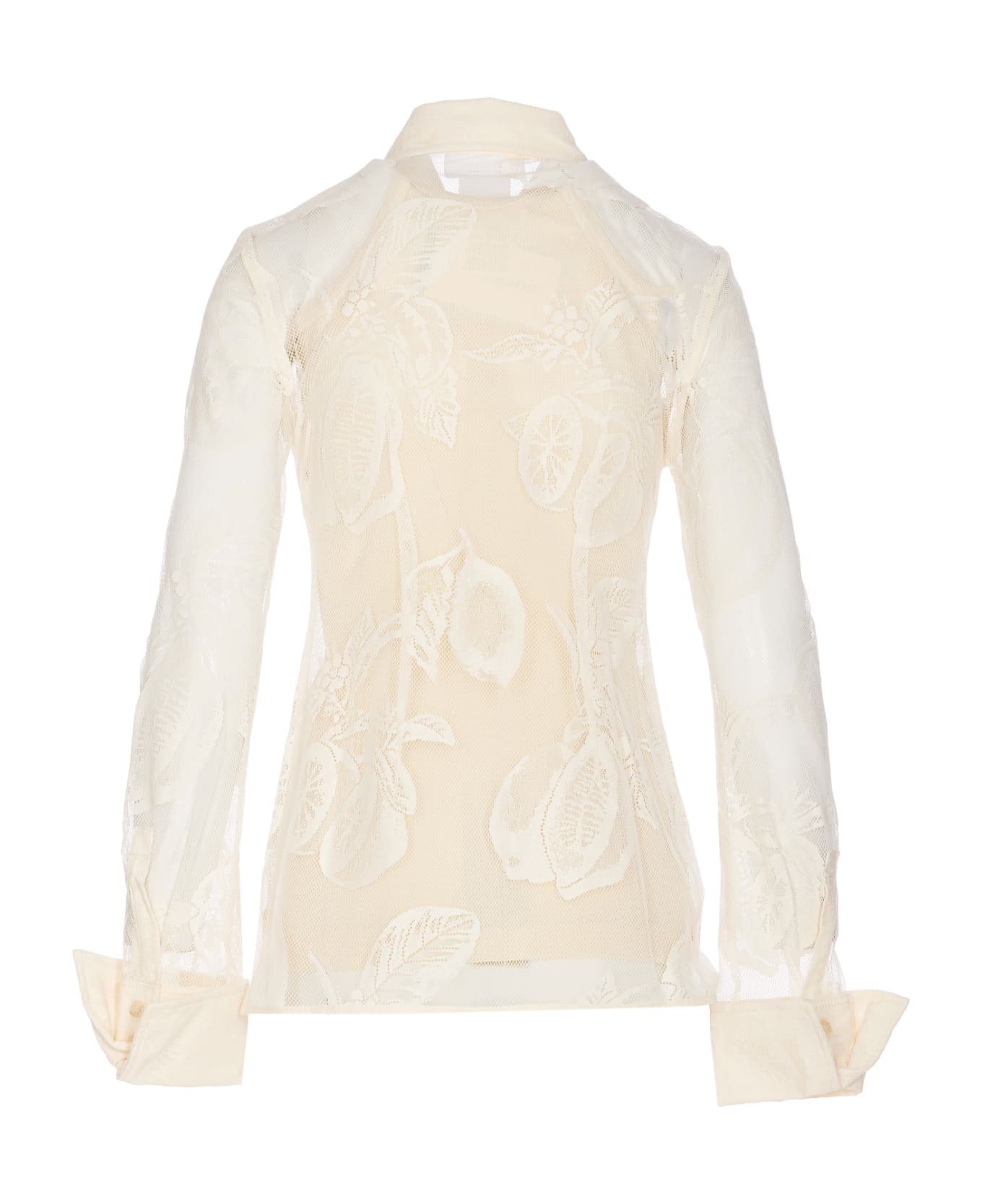 SportMax Printed Lace Asti Shirt - NEUTRALS