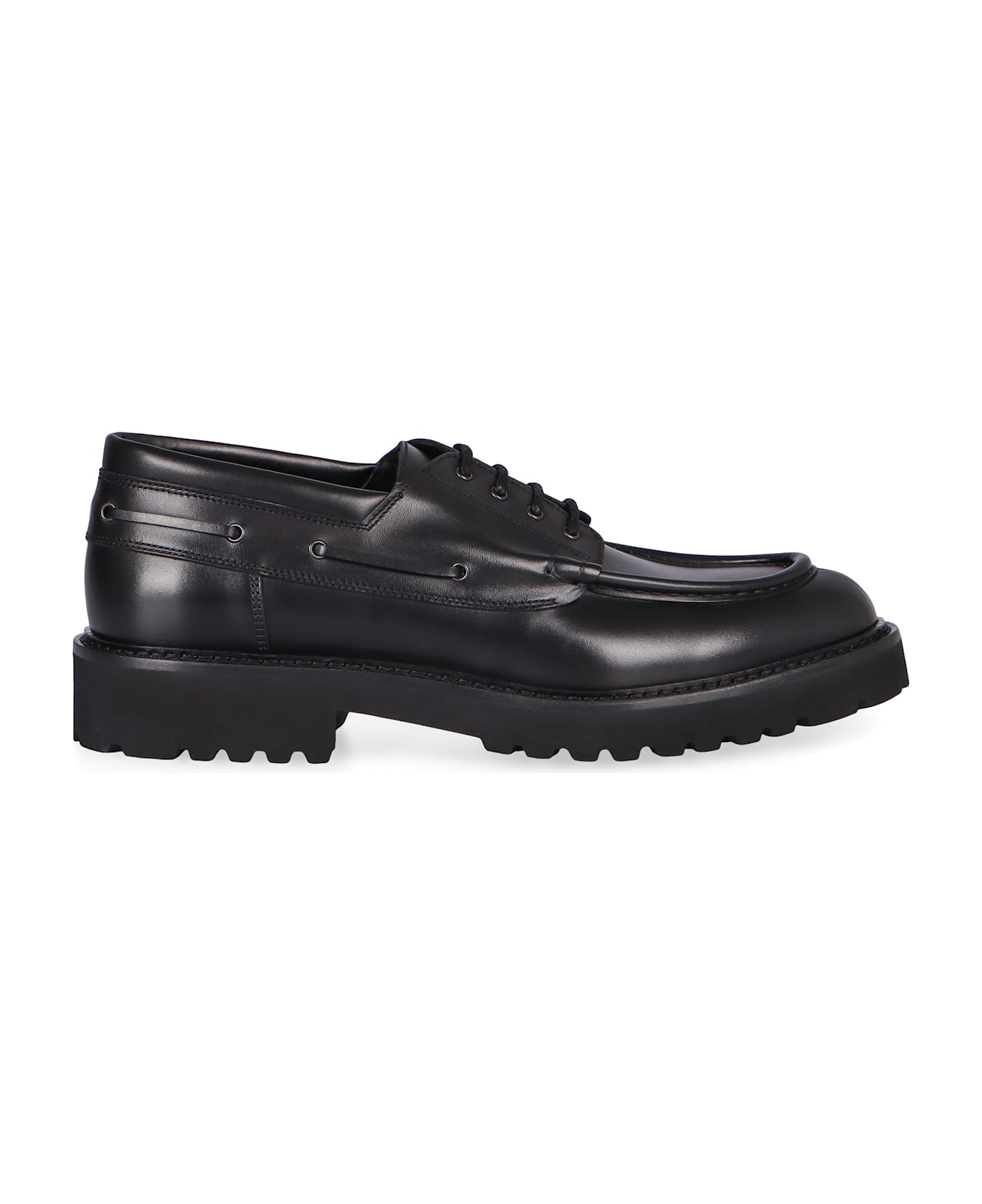 Doucal
s Leather Lace-up Shoes - black