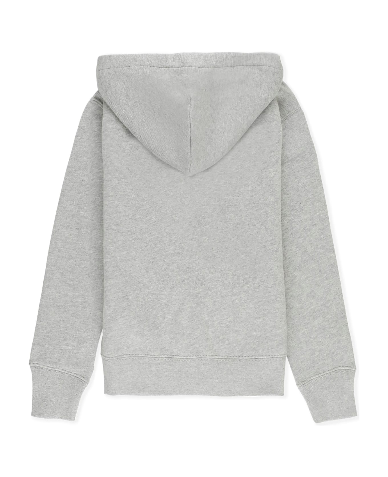 Ralph Lauren Sweatshirt With Embroidered Pony - Grey