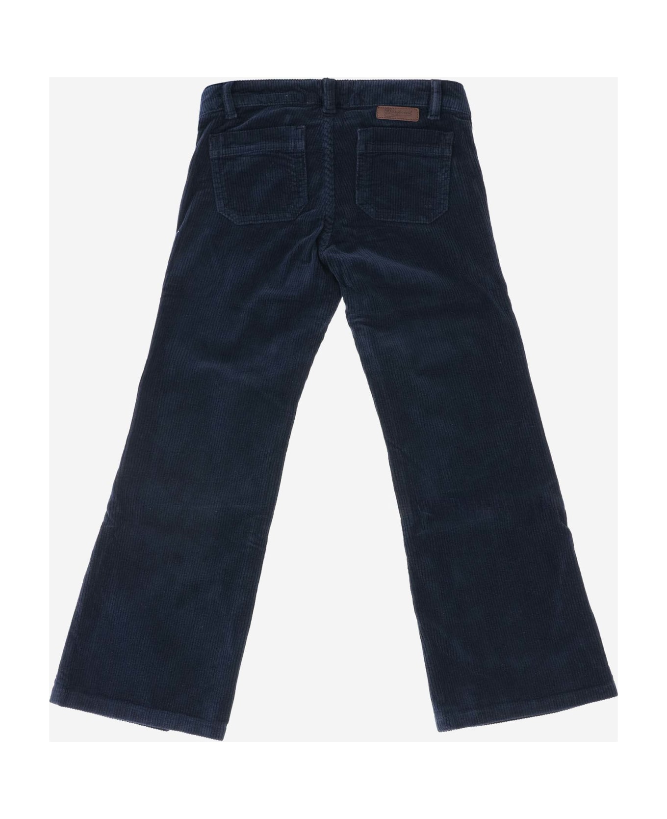 Bonpoint Stretch Cotton Velvet Pants - Blue ボトムス