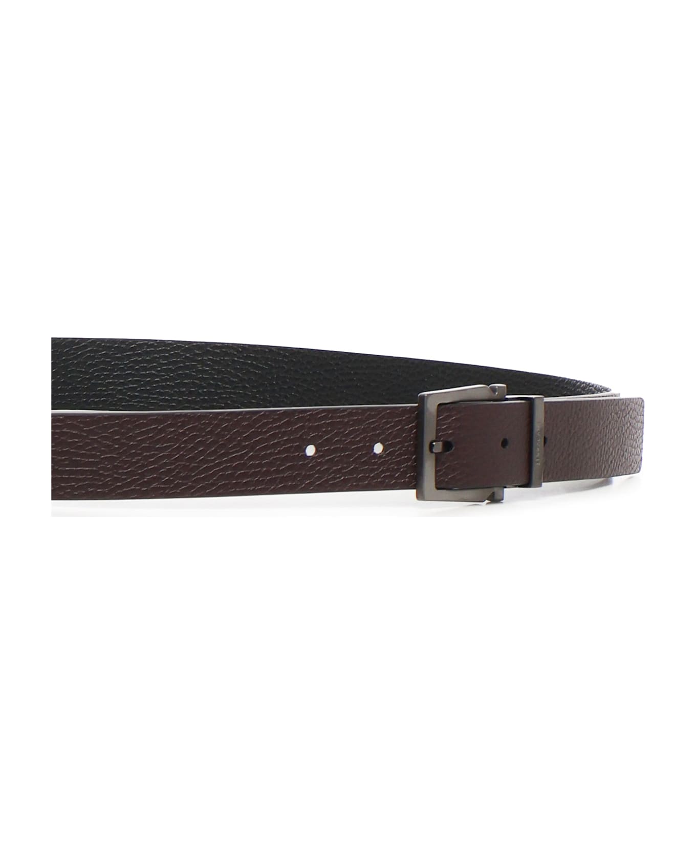 Ferragamo Reversible And Adjustable Belt - Dark Brown, Black