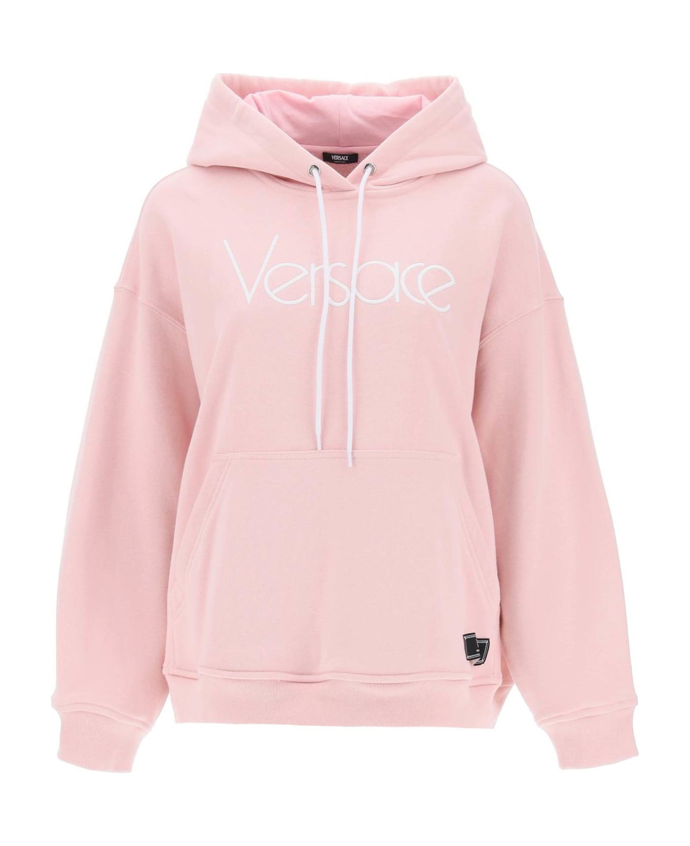 Versace Hoodie With 1978 Re-edition Logo - PINK WHITE (Pink)