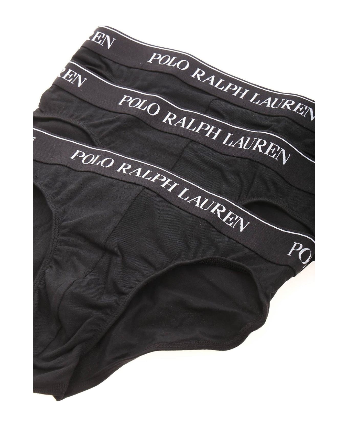 Polo Ralph Lauren Logo Band Three-pack Briefs Polo Ralph Lauren - BLACK ショーツ