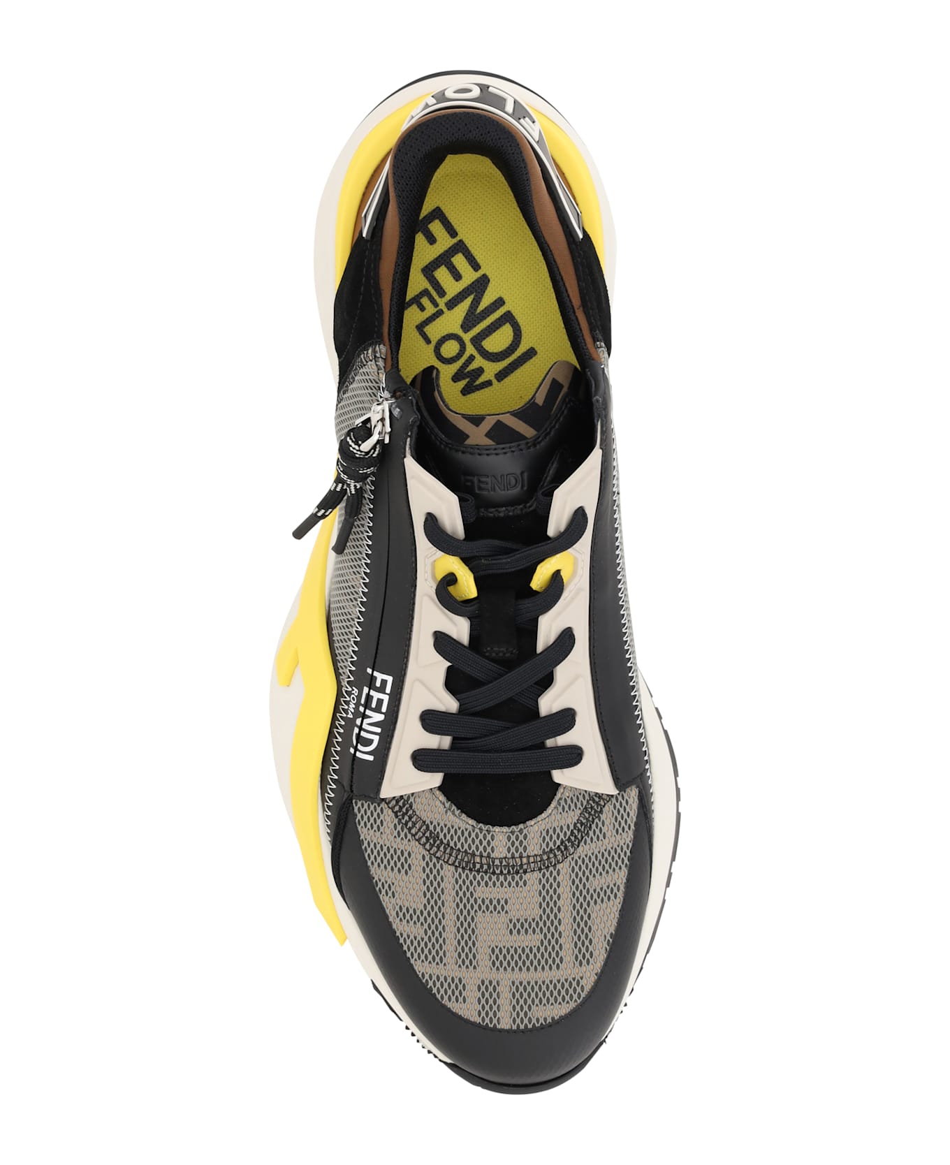 Fendi Flow Sneakers - Tort Olive+ner+limon