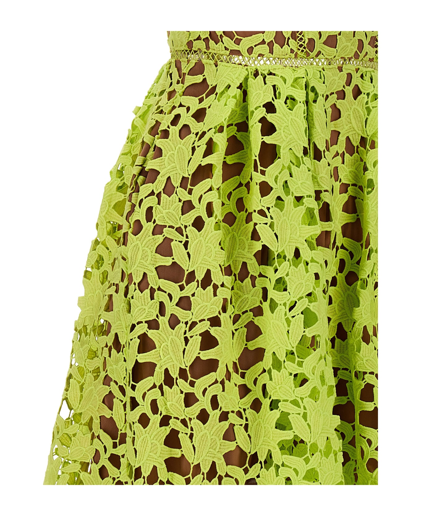 self-portrait 'mint Azaelea Lace Midi Dress' Dress - Green