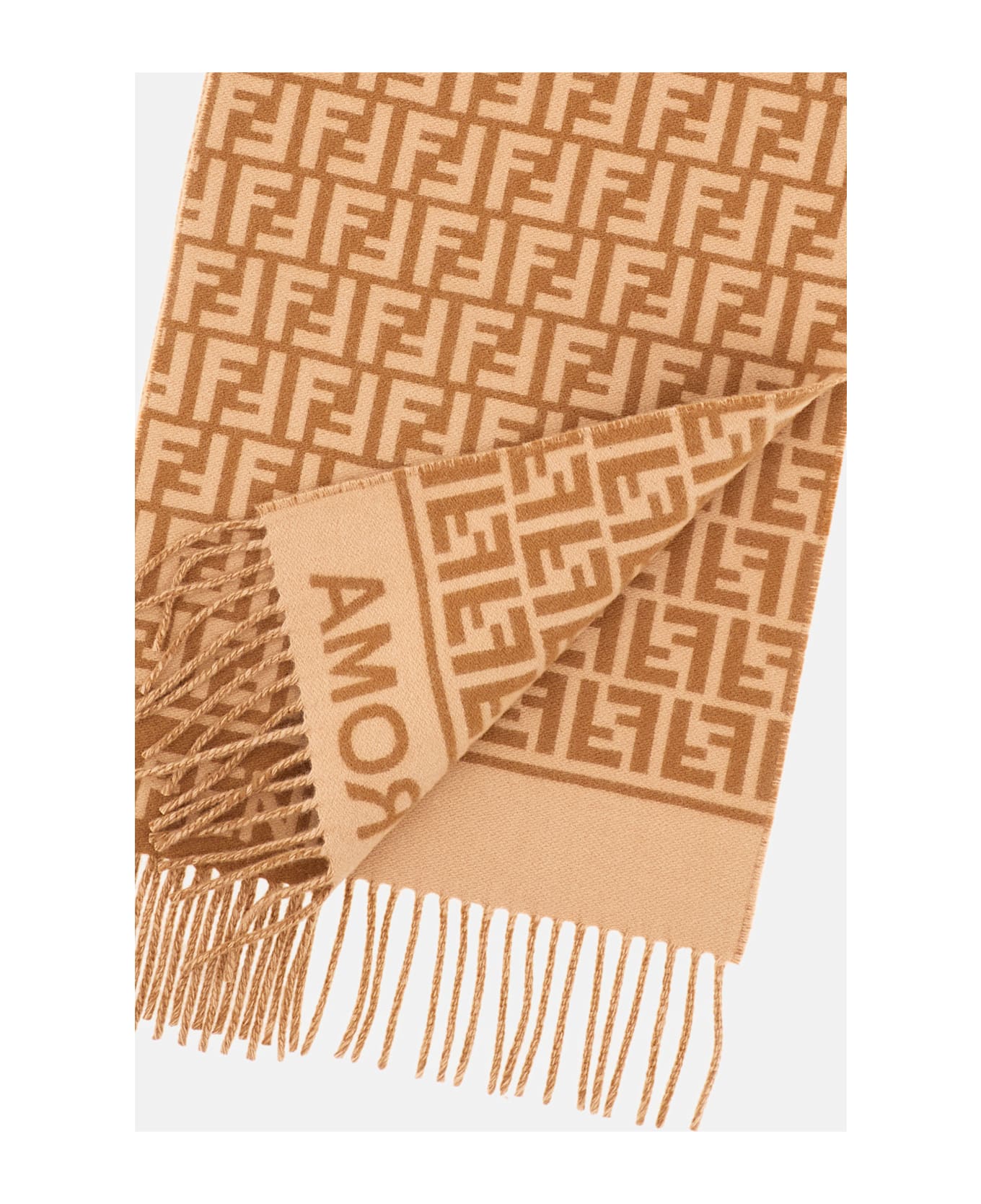 Fendi Scarf Ff - Beige