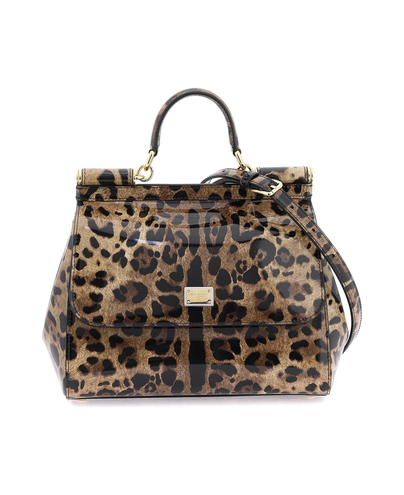 Women's Leopard Leather Medium 'sicily' Bag by Dolce & Gabbana