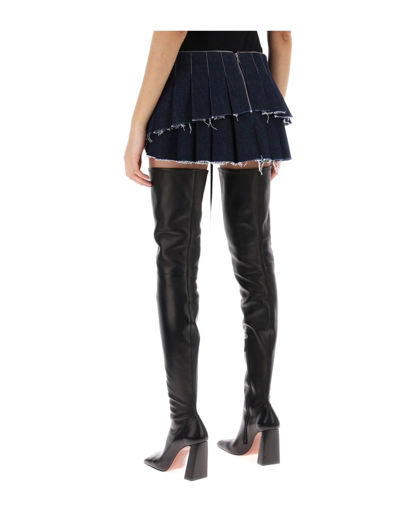 Dilara Findikoglu Micro Pleated Skirt With Corset - INDIGO (Blue)