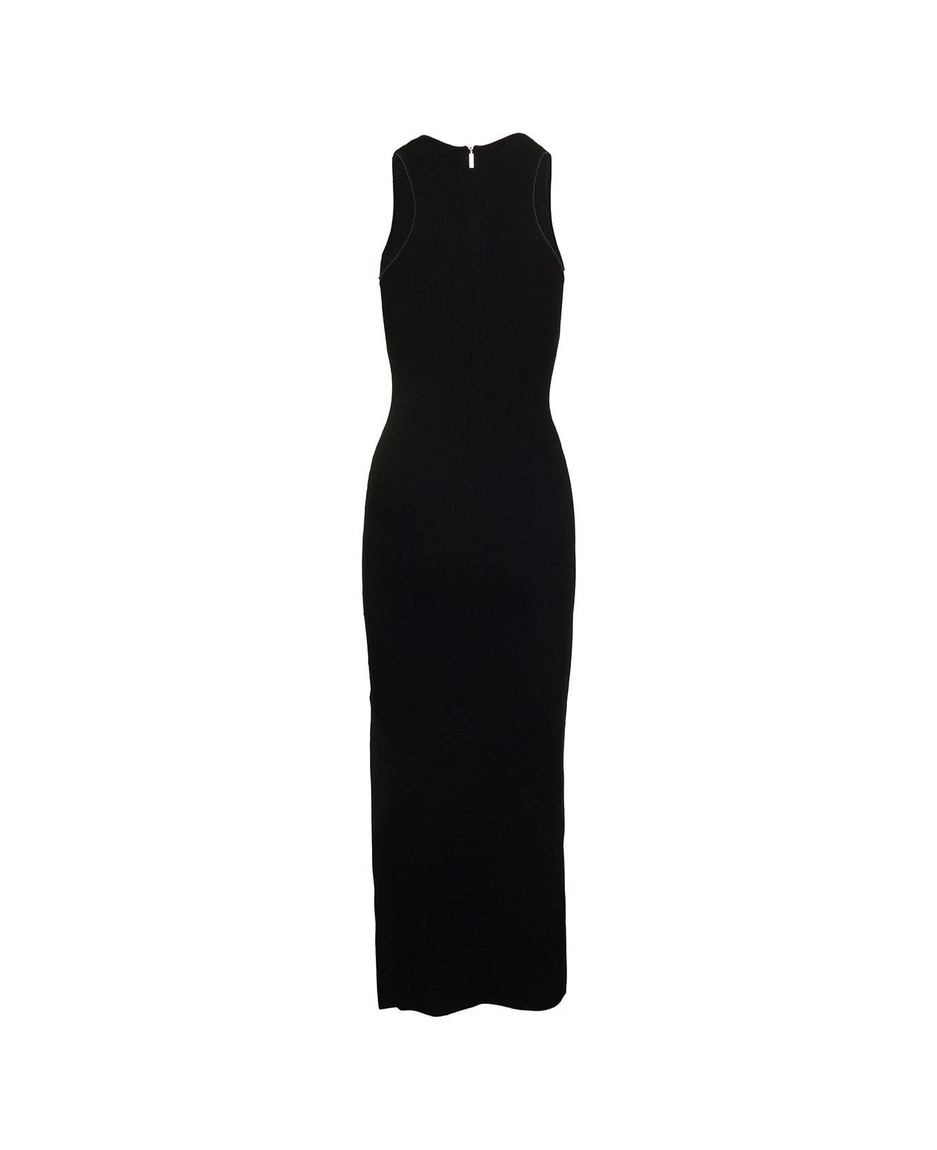 Michael Kors Tank Side Slit Maxi Dress - Black
