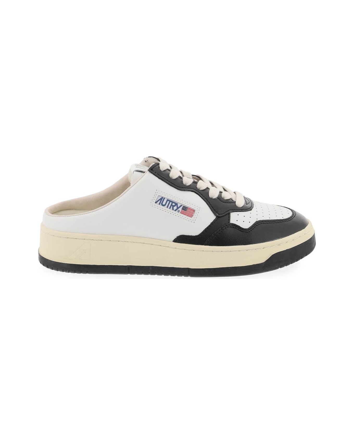 Autry Medalist Mule Low Sneakers - WHITE BLACK (White) スニーカー