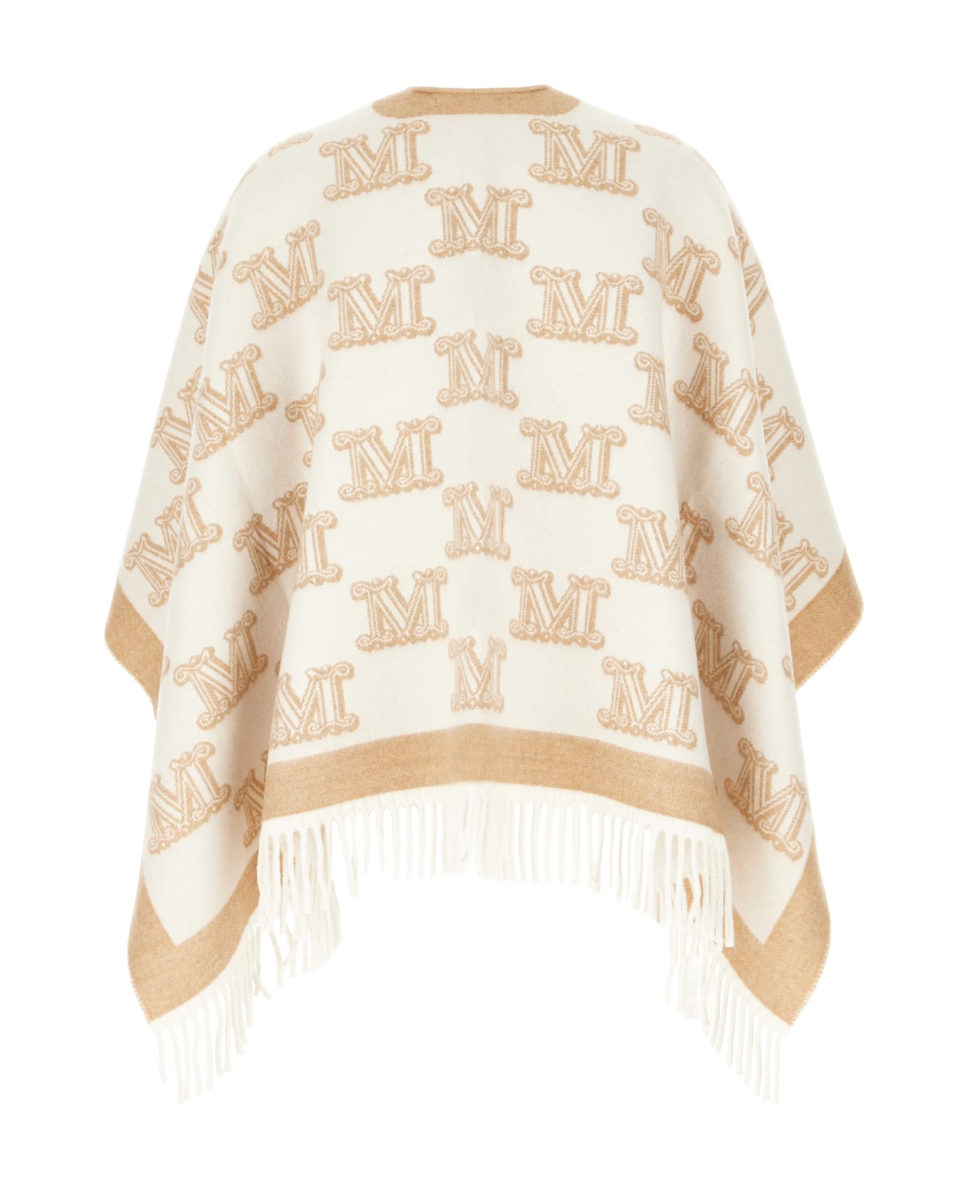 Max Mara Studio Embroidered Wool Cape - VANIGLIA CAMMELLO