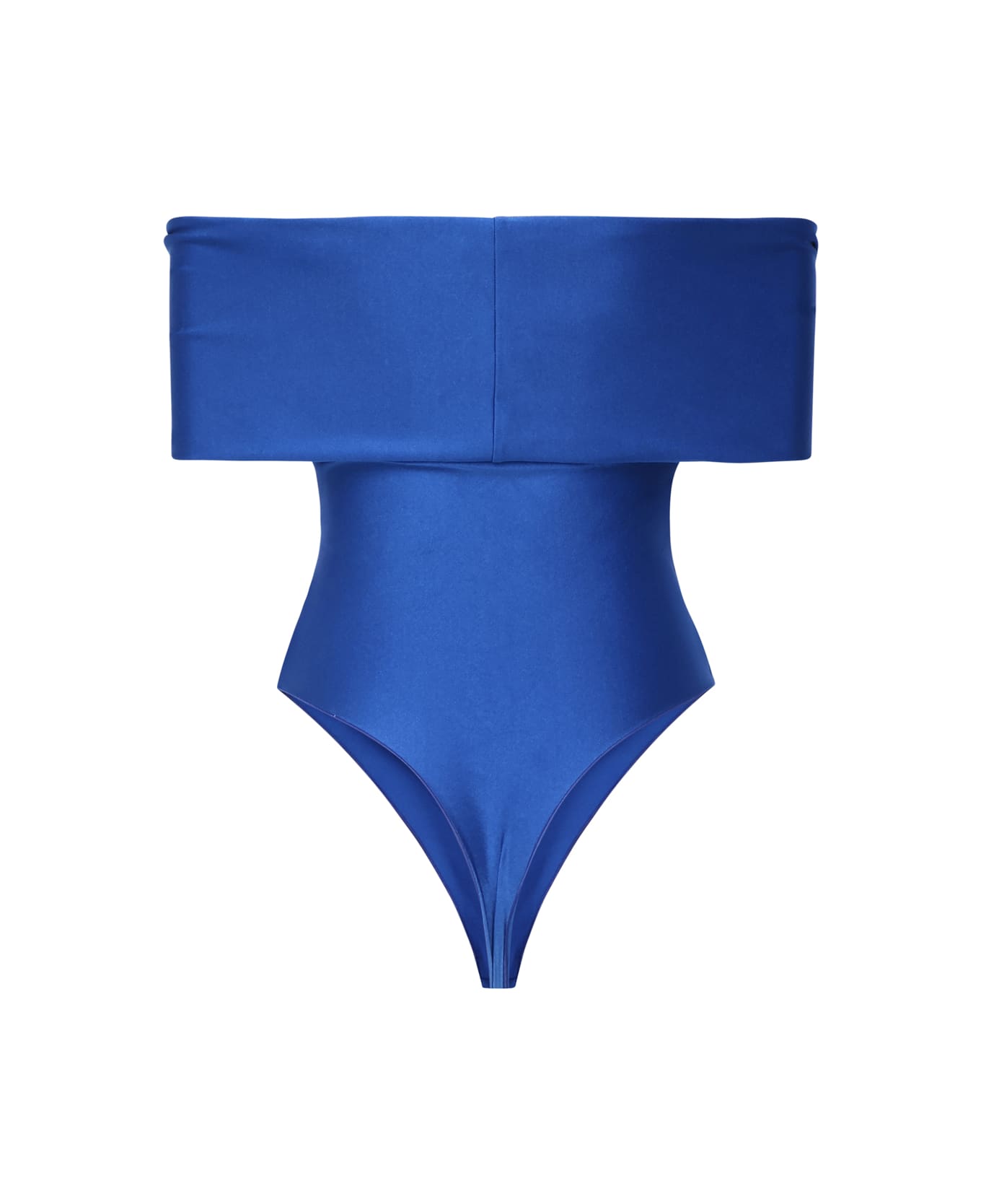 The Andamane Bodysuit With Crossover Neckline - Red