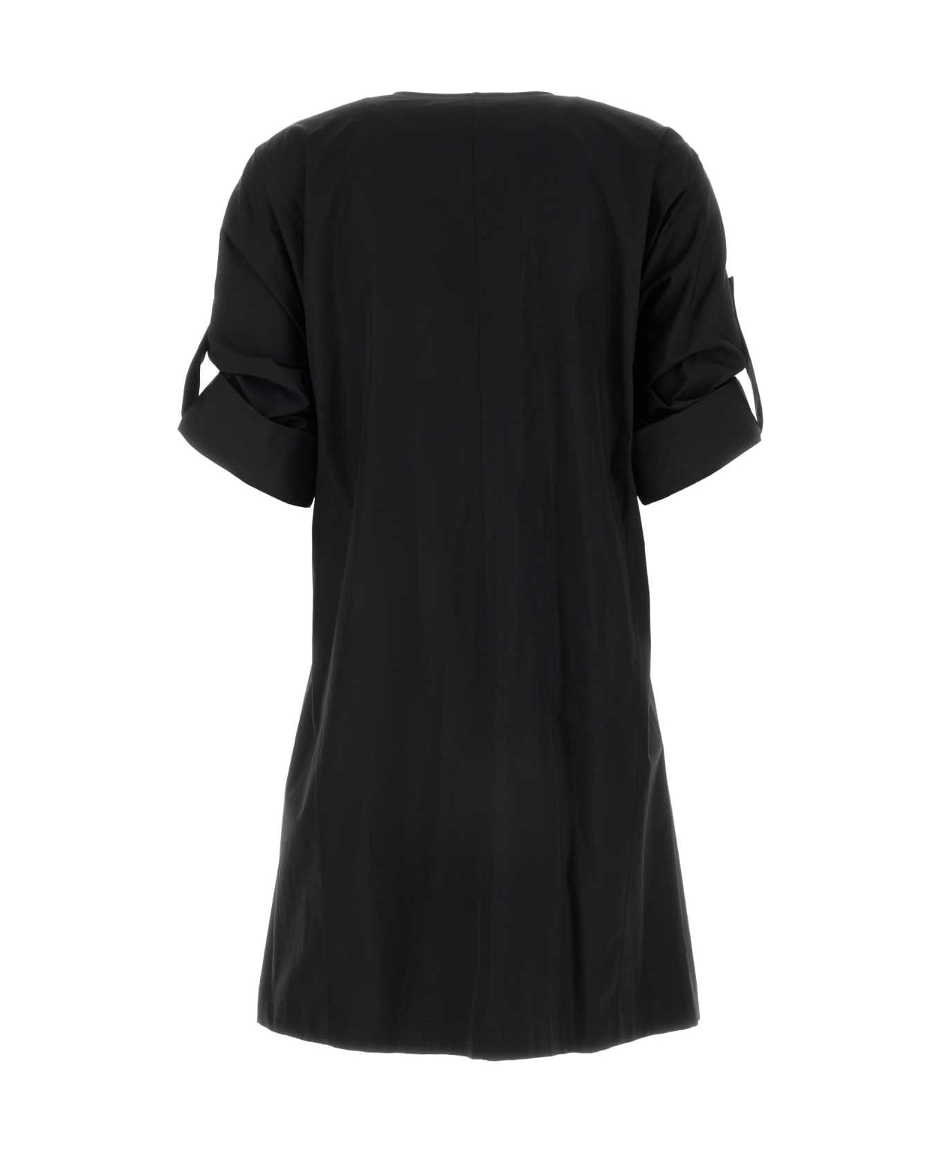 Loewe Black Poplin Dress - BLACK