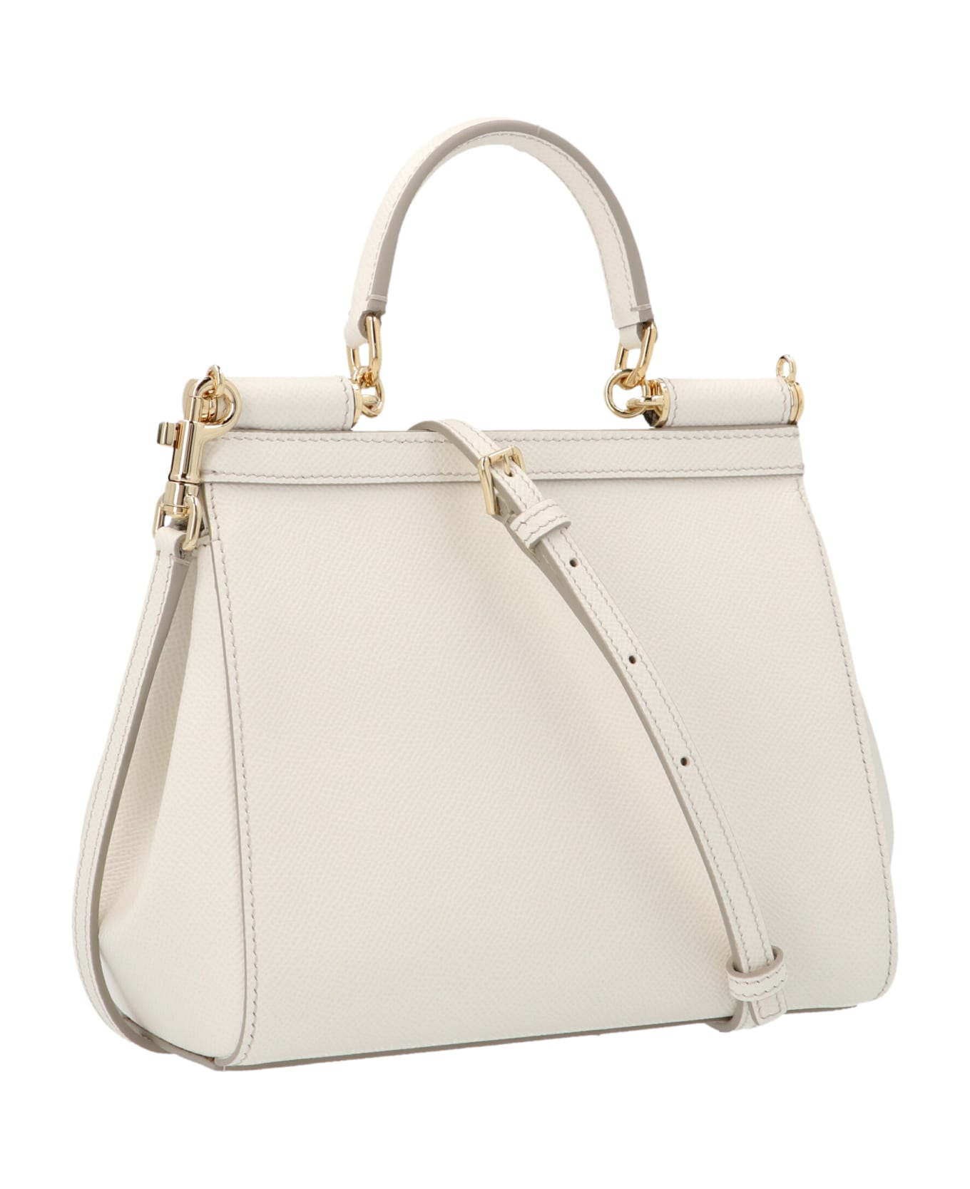 Dolce & Gabbana Sicily Handbag Mini - White トートバッグ