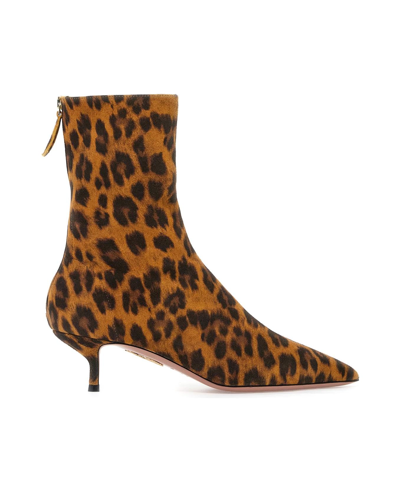 Aquazzura Montmartre Leather Ankle Boots - Animalier