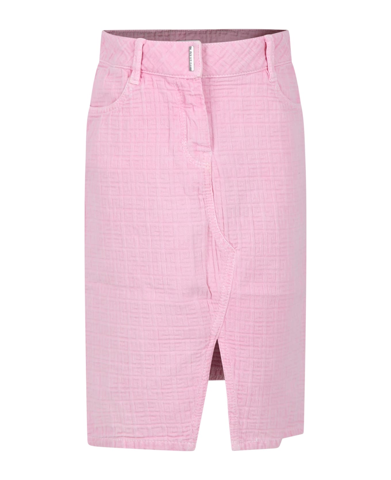 Givenchy Pink Skirt For Girl With Logo - Pink