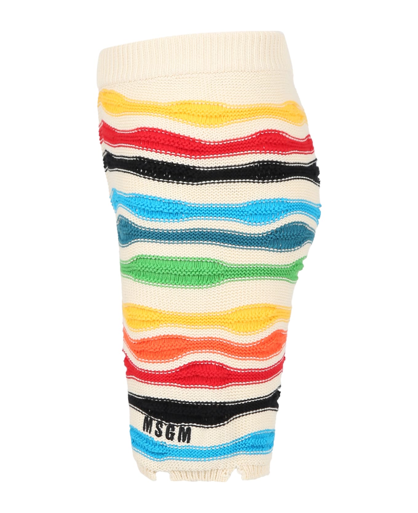 MSGM Multicolor Shorts For Boy With Logo - Multicolor