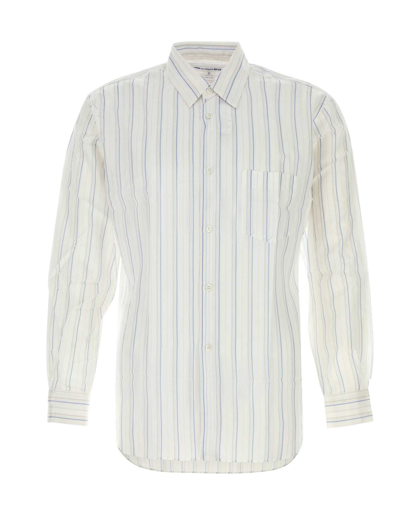 Comme des Garçons Shirt Embroidered Cupro Shirt - 2STRIPE7