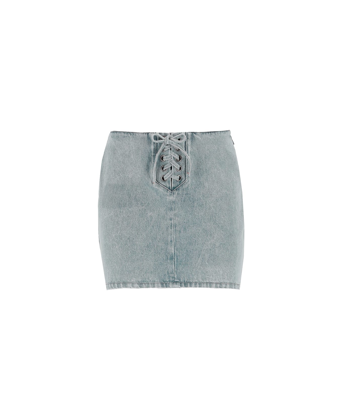 Rotate by Birger Christensen Denim Mini Skirt - Blu スカート