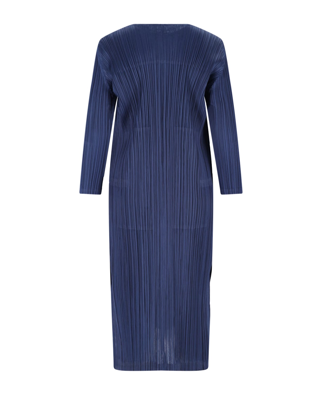 Pleats Please Issey Miyake 
february
 Pleated Coat - Blue