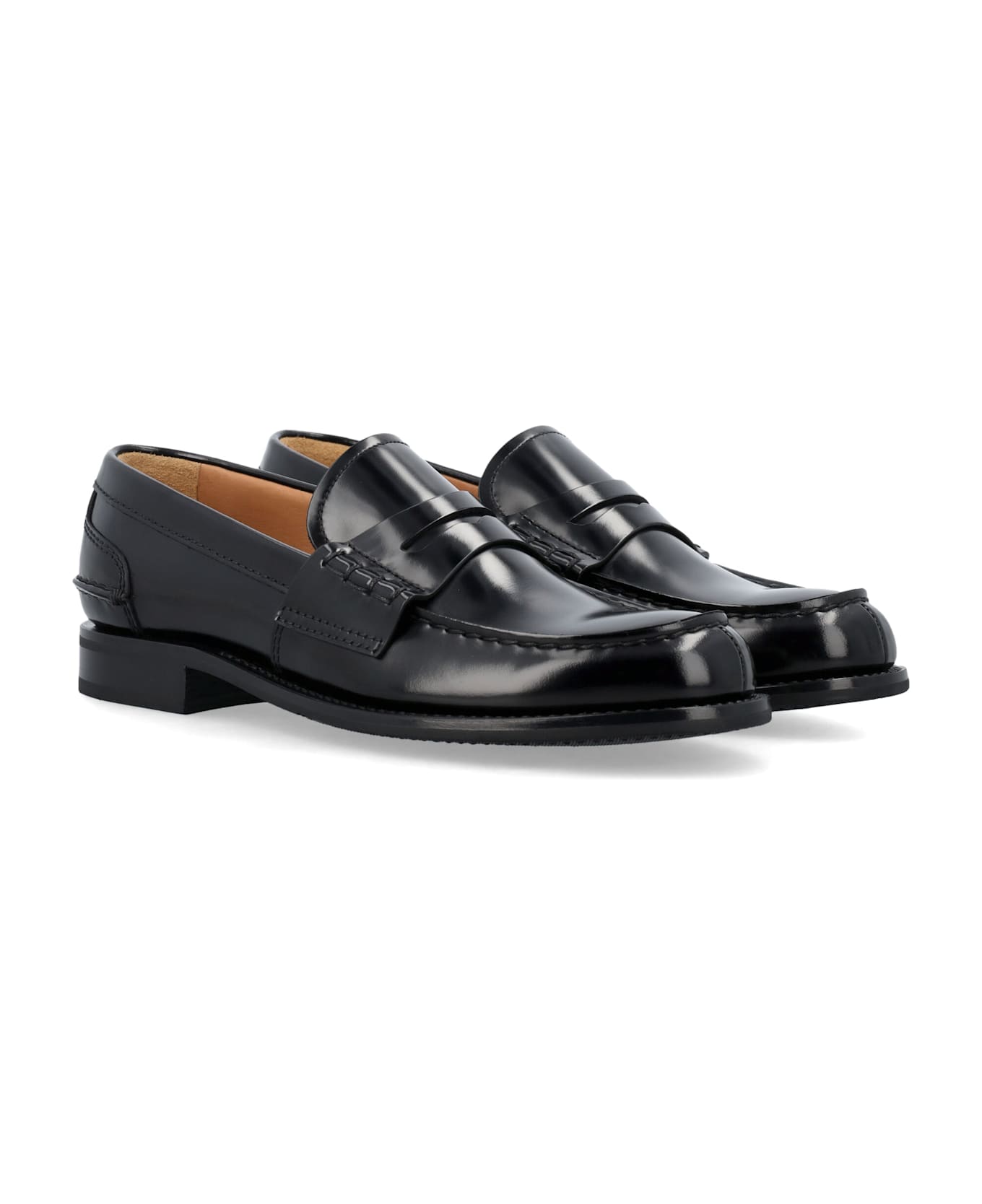 Church's Pembrey W 5 Polished Fumè Loafer - BLACK