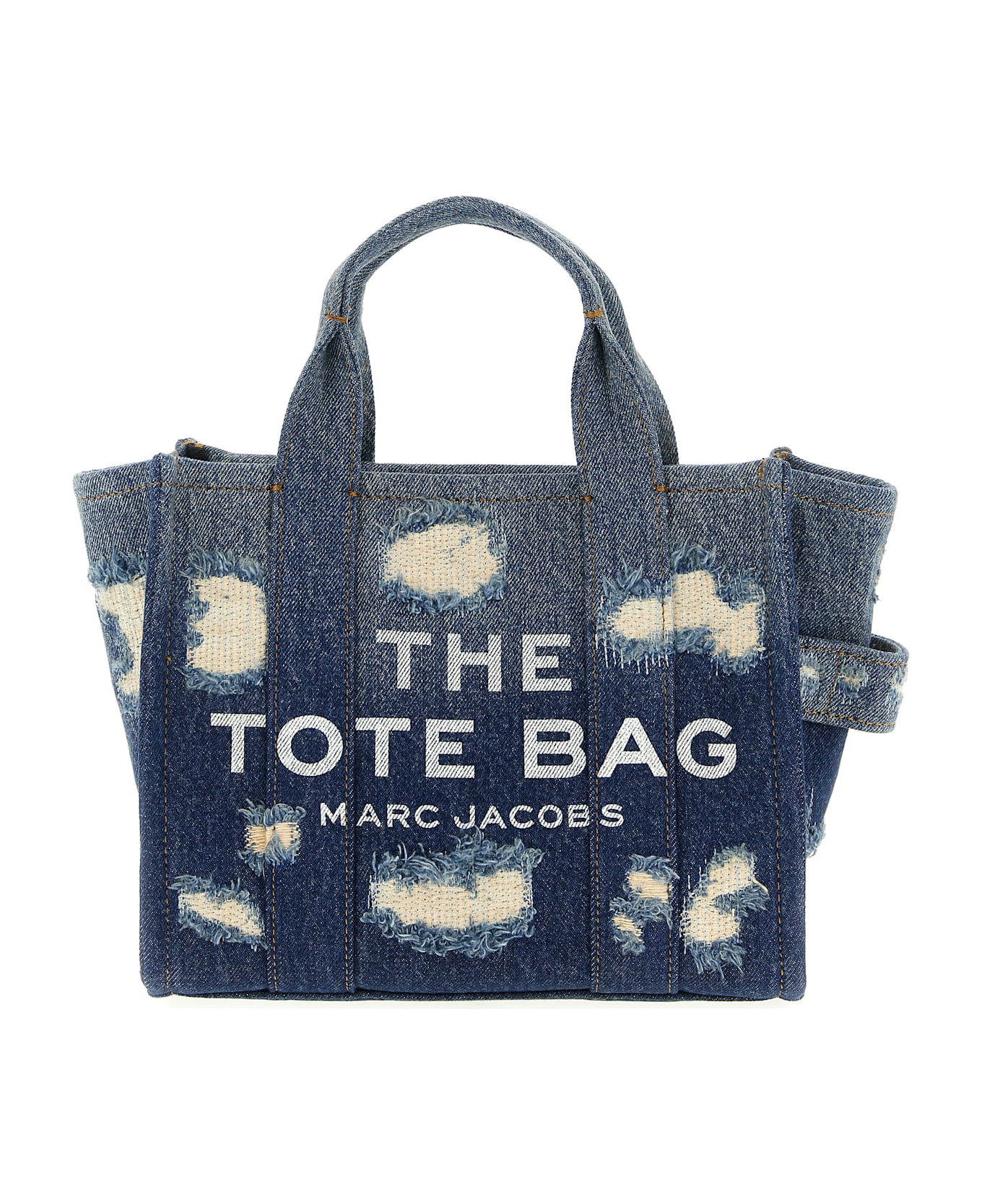 Marc Jacobs 
the Rip And Repair Denim Small Tote
 Shopping Bag - Blue