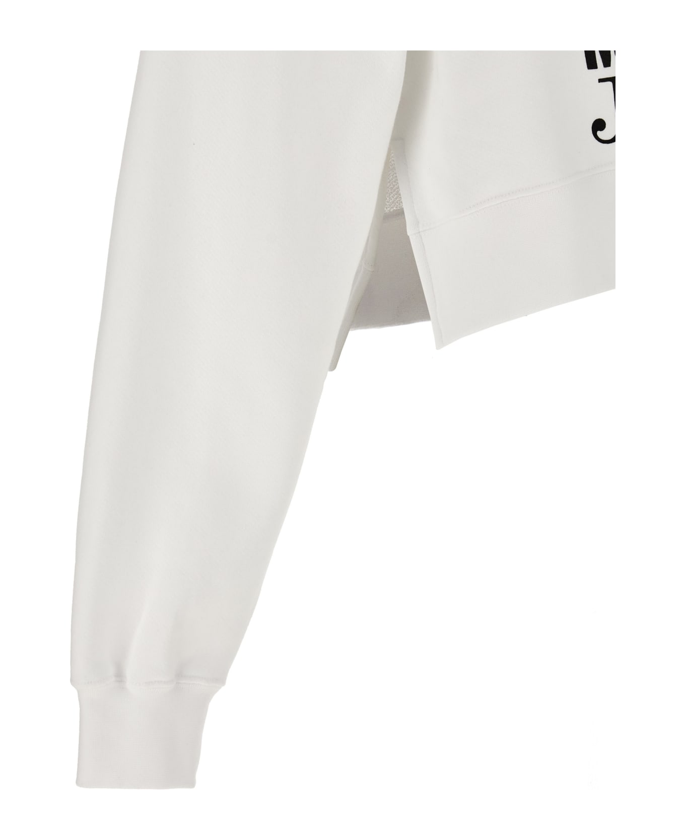 M05CH1N0 Jeans Logo Sweatshirt - WHITE