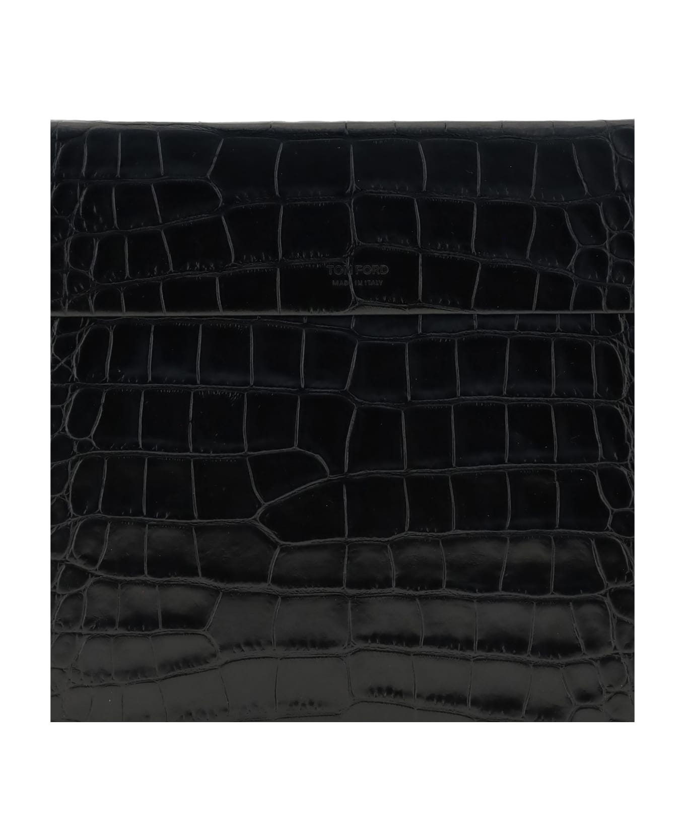 Tom Ford Crocodile Print Leather Pouch