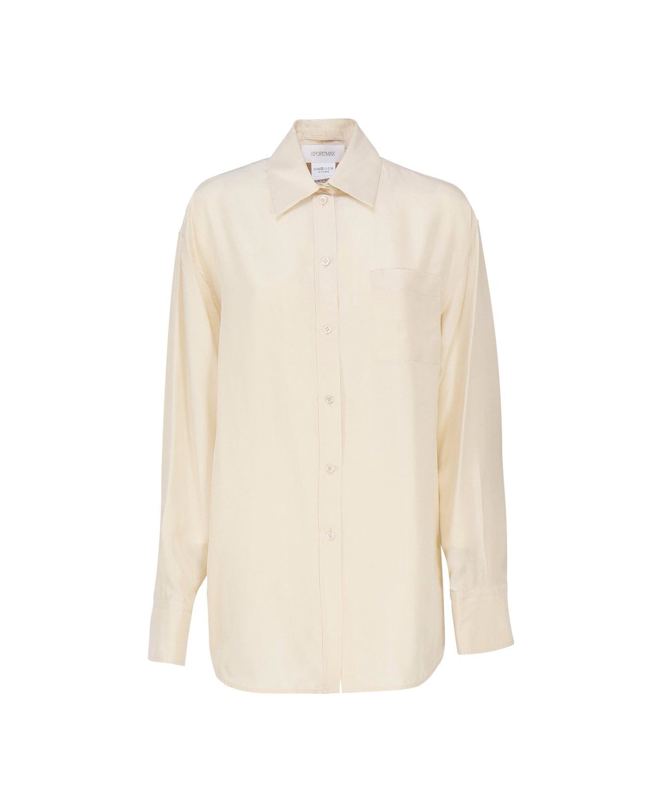 SportMax Buttoned Long-sleeved Shirt - Ivory