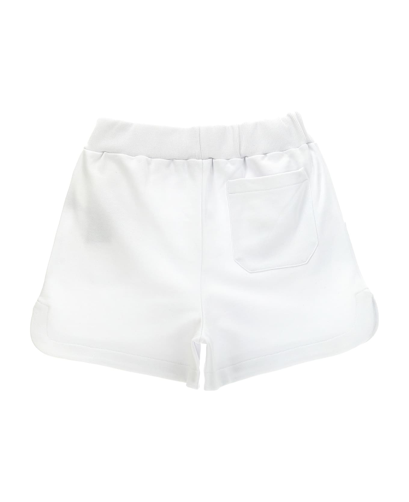 Balmain Embossed Logo Shorts - White
