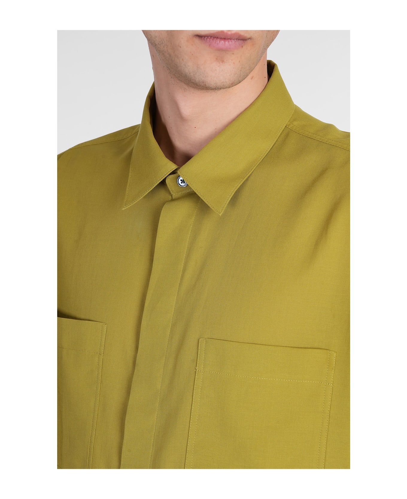Ami Alexandre Mattiussi Shirt In Green Cotton - green