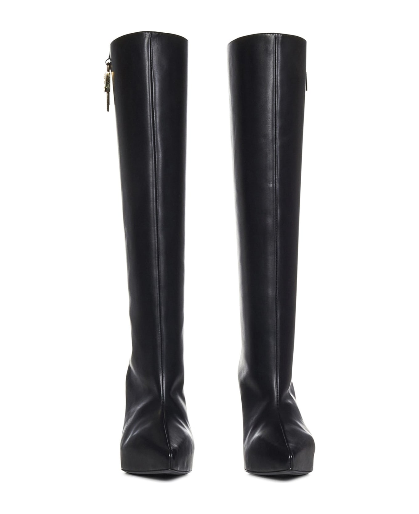 Givenchy G-lock Leather Boots - Black