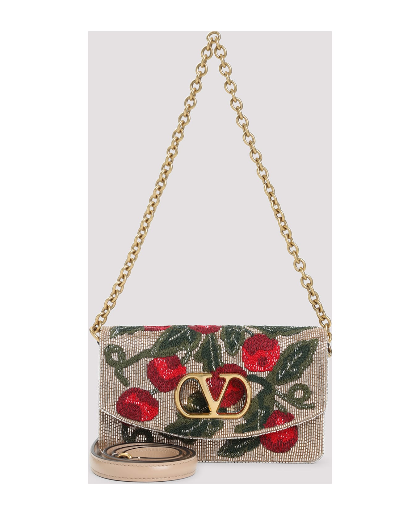Valentino Garavani Small Clutch - Qq Gold Multicolor