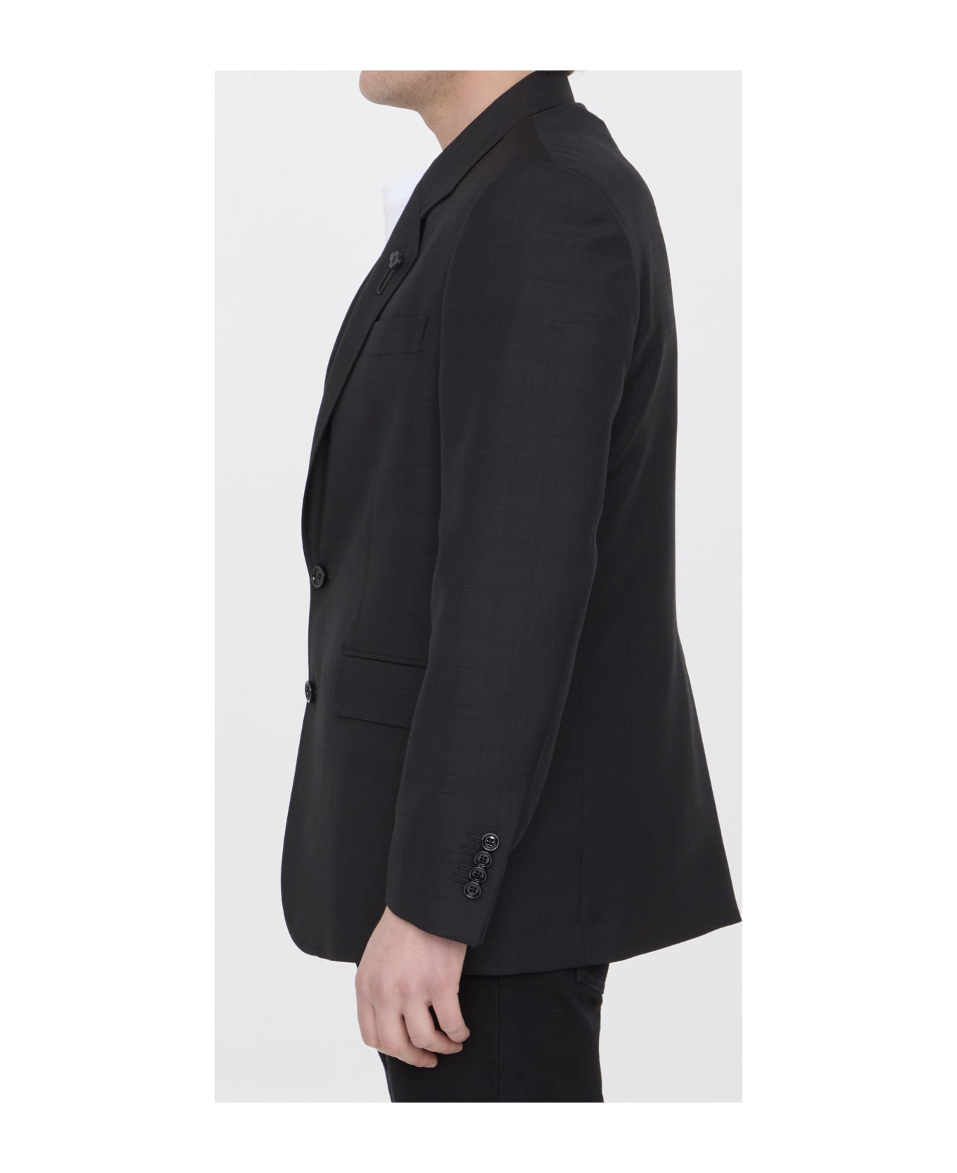 Lardini Wool And Mohair Jacket - BLACK