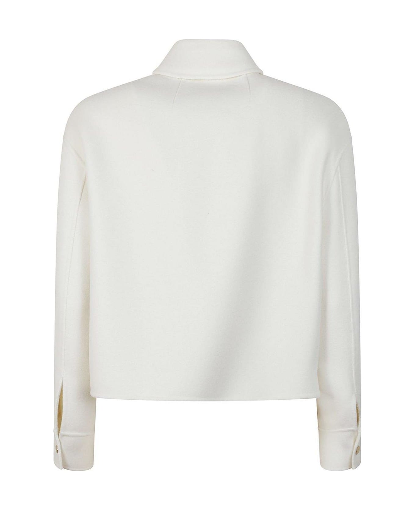 Max Mara Studio Madison Button Detailed Jacket - White