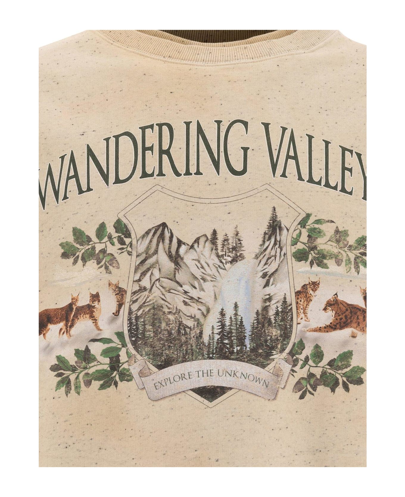 Loewe Wandering Valleys Sweatshirt - LIGHT OAT MELANGE