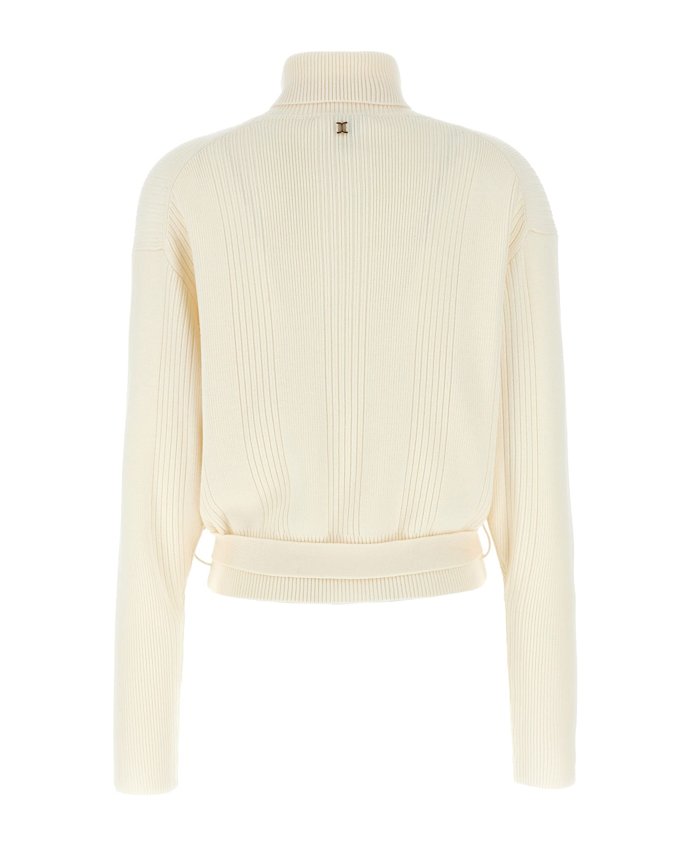 Chloé Belt Sweater - White