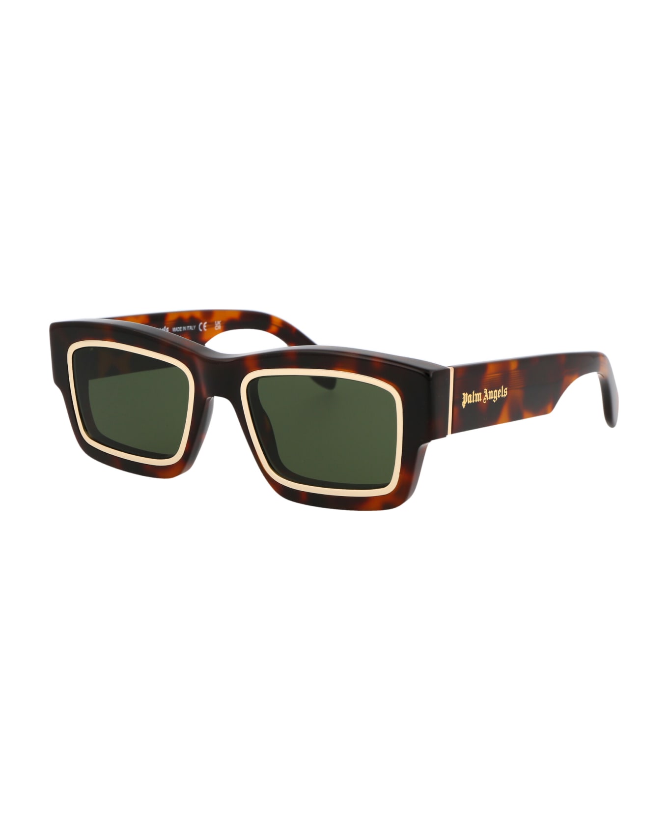 Palm Angels Raymond Sunglasses - 6055 HAVANA GREEN
