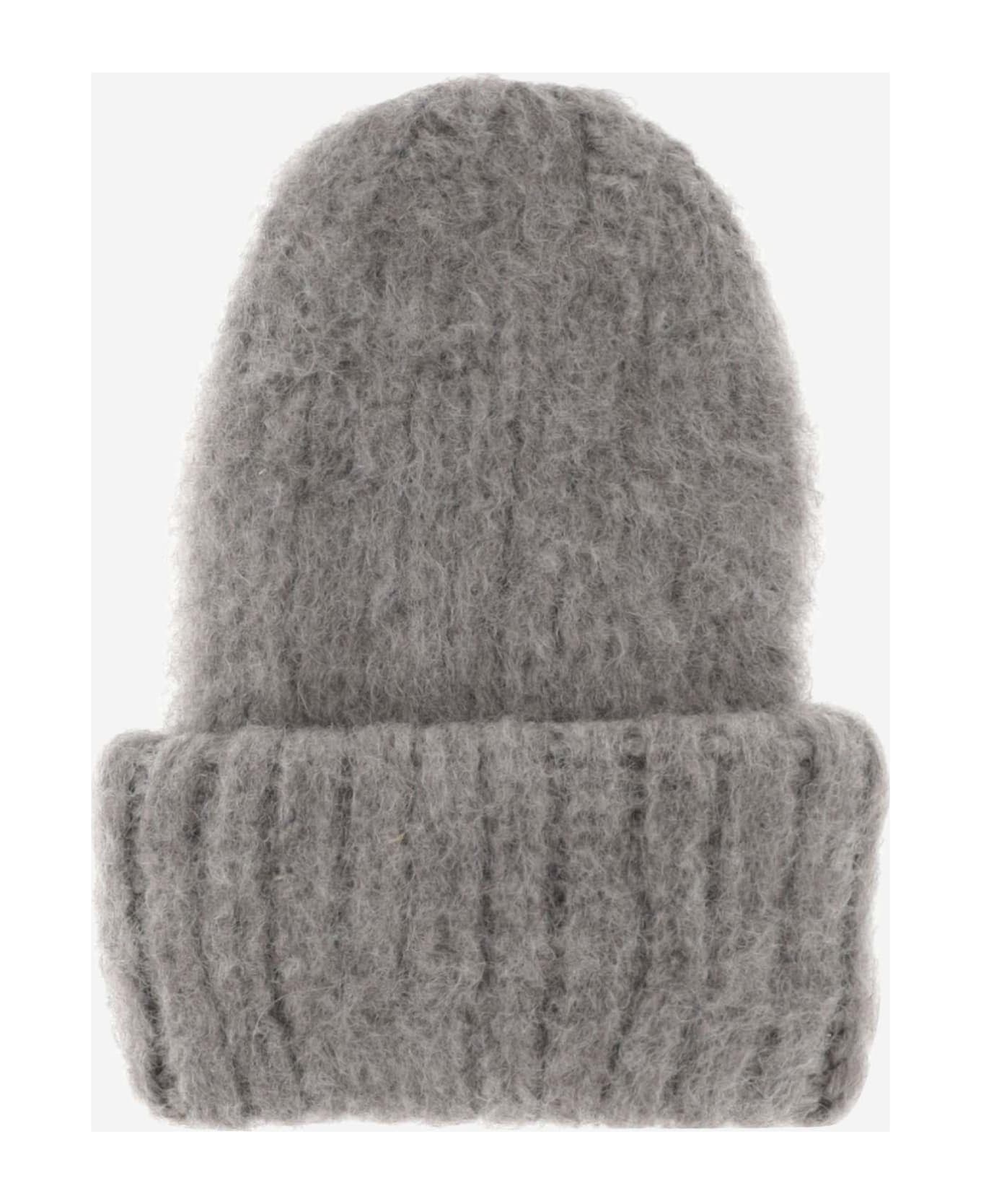 Myssy Wool Beanie Hat - Light Grey