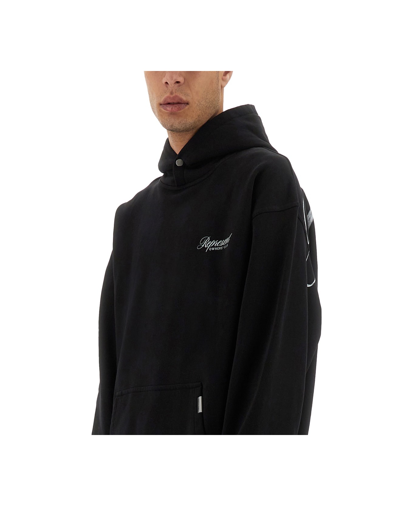 REPRESENT Hoodie - BLACK