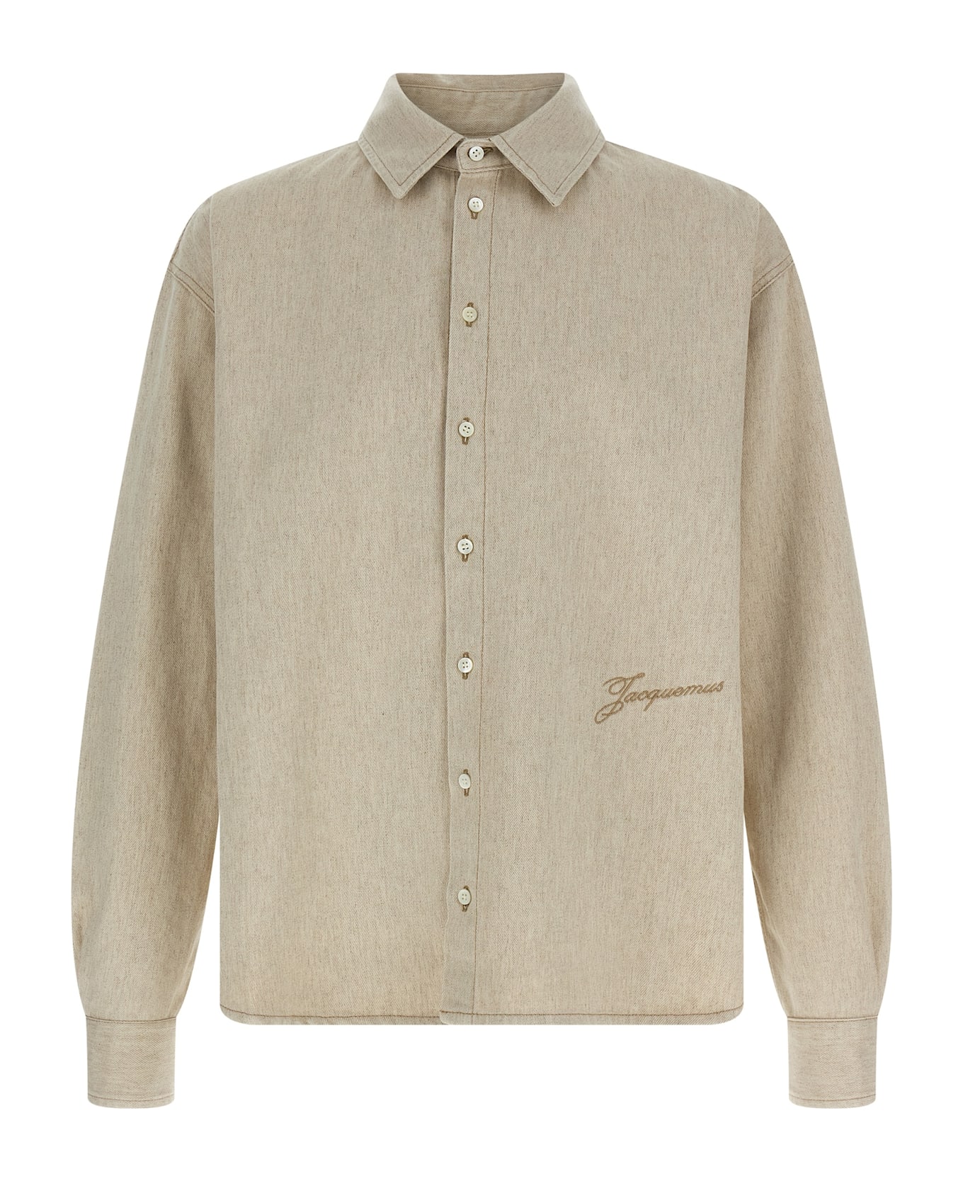 Jacquemus 
la Chemise De-nîmes Simon
 Shirt - Beige