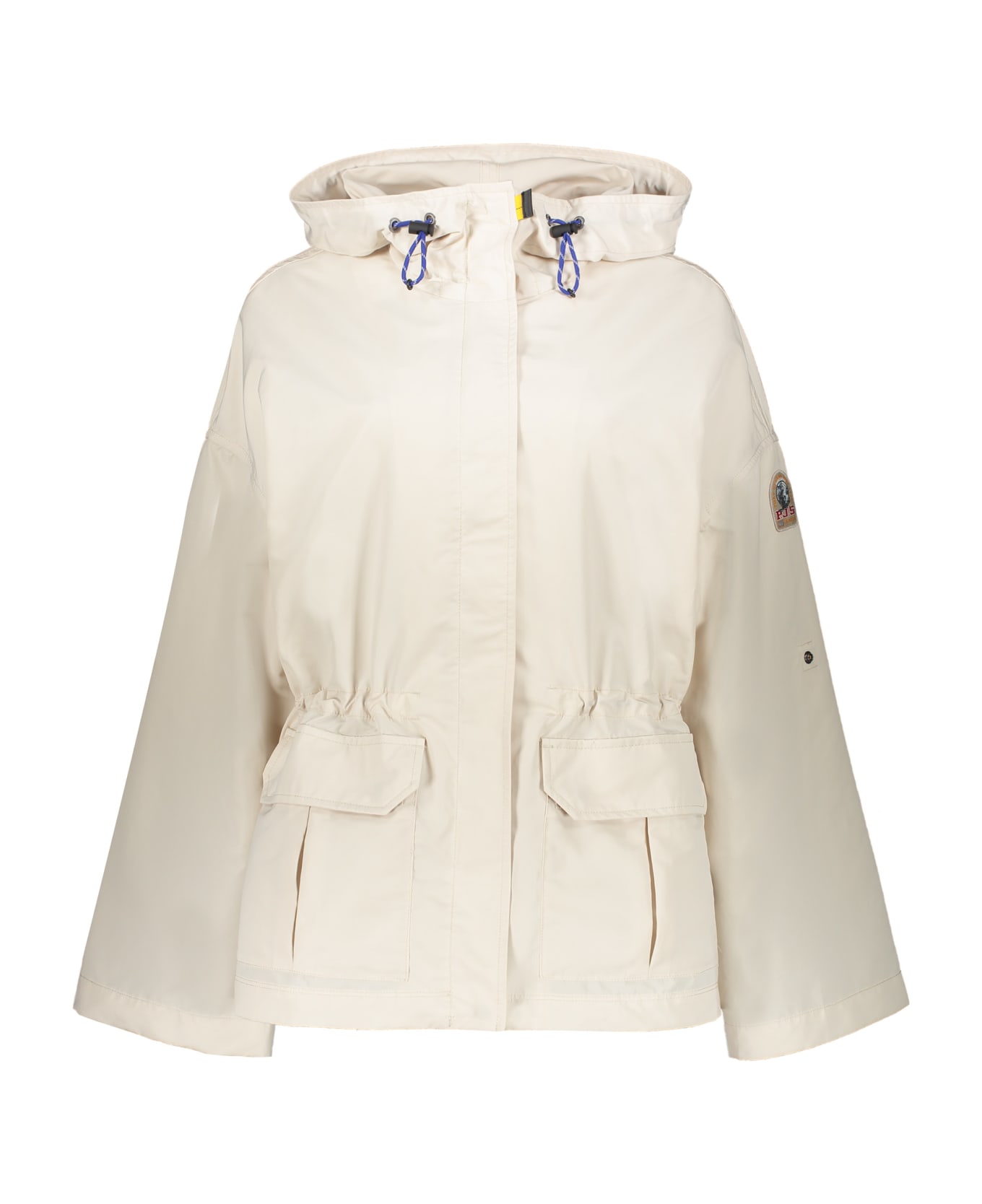Parajumpers Hailee Hooded Techno Fabric Jacket - Ivory