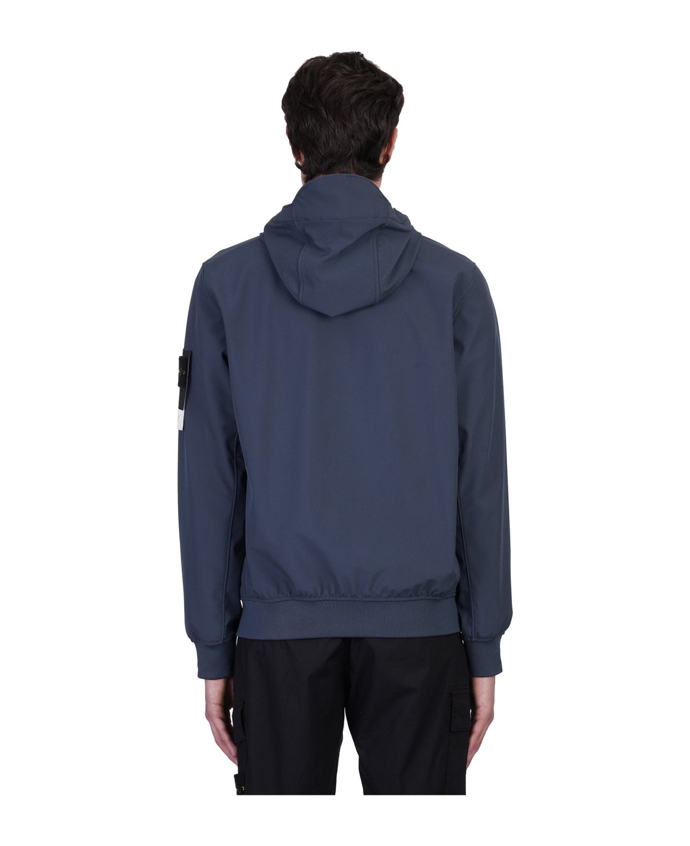 Stone Island Casual Jacket In Blue Polyester - blue