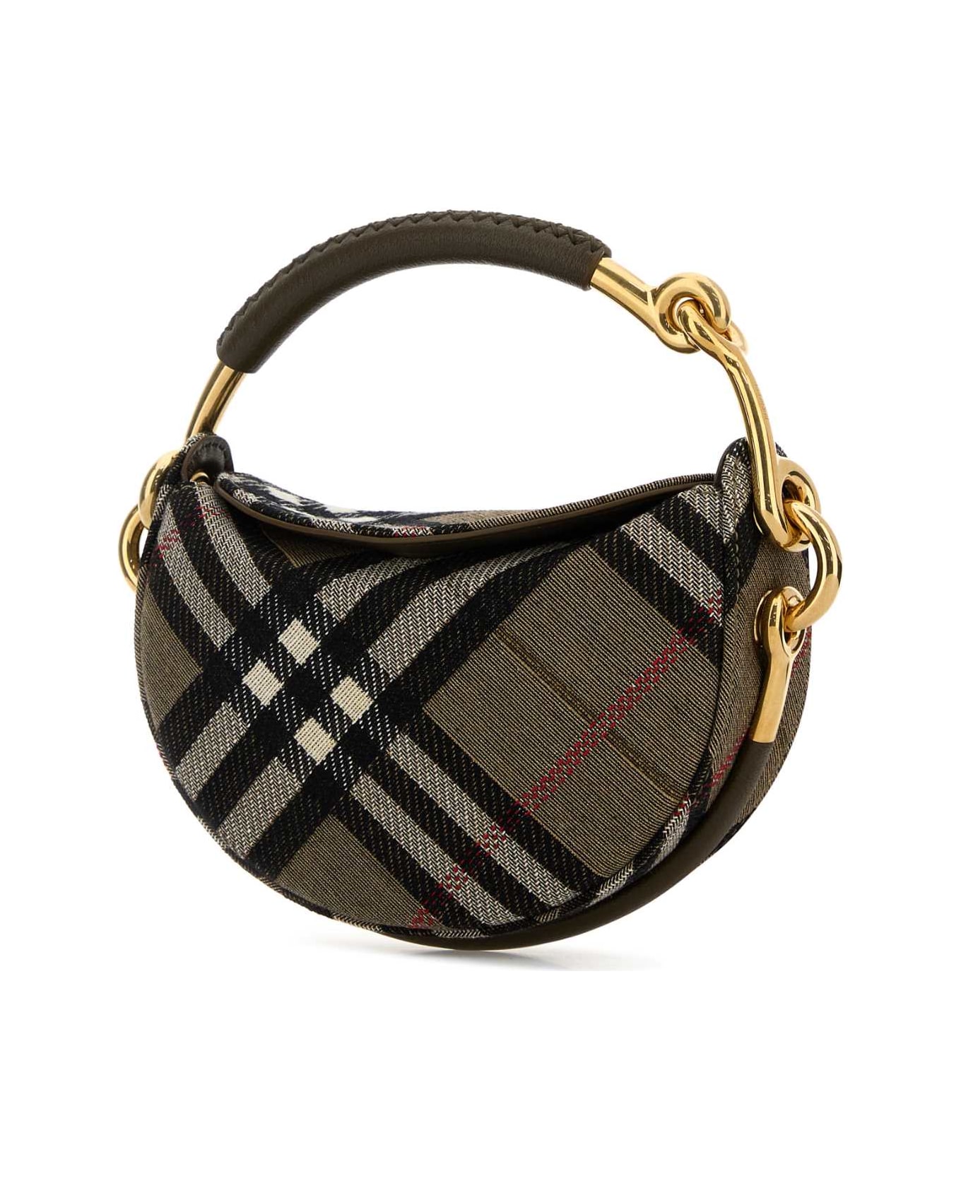 Burberry Embroidered Fabric Bridle Handbag - BRUSH