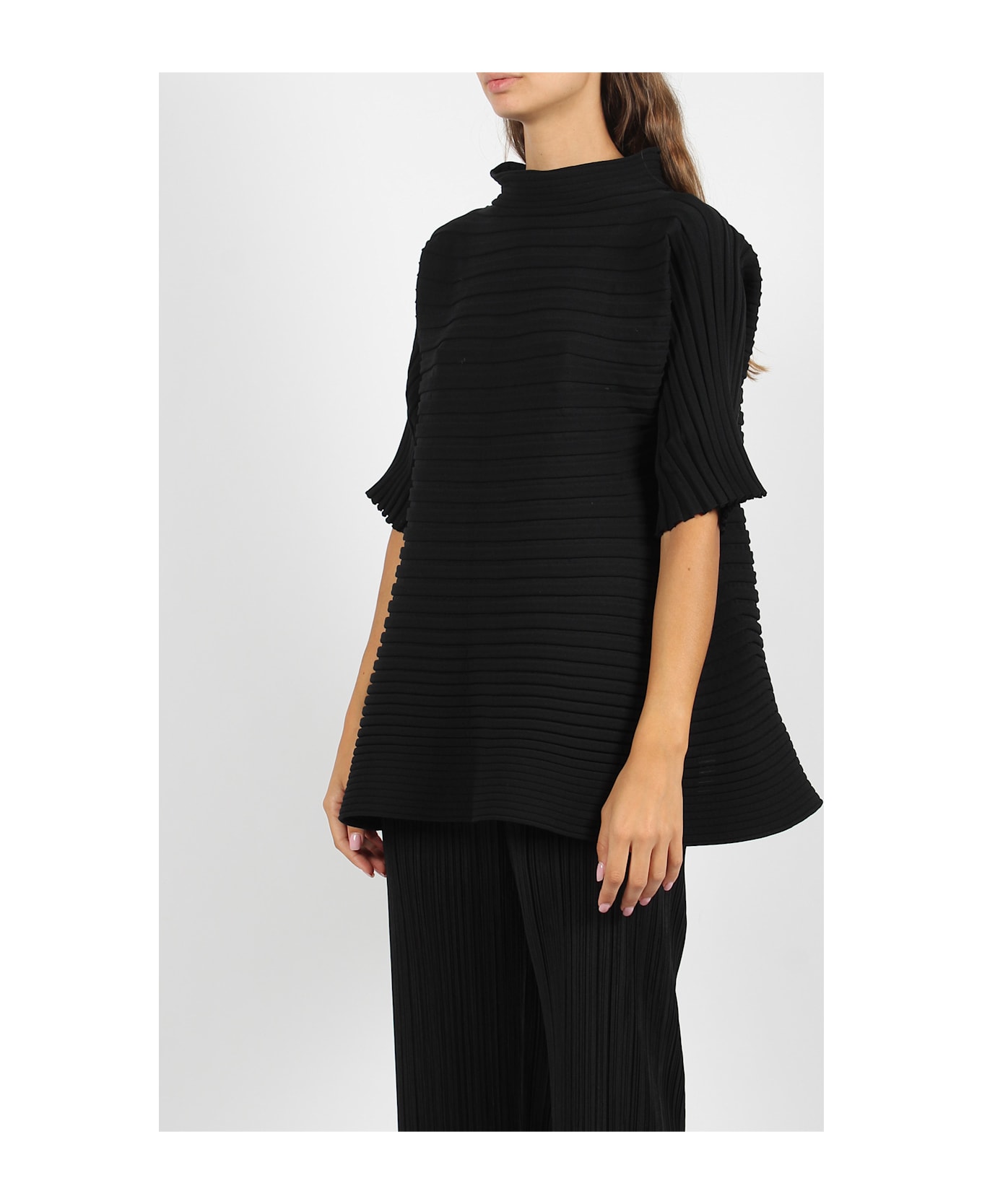 Pleats Please Issey Miyake Bounce Knit - Black