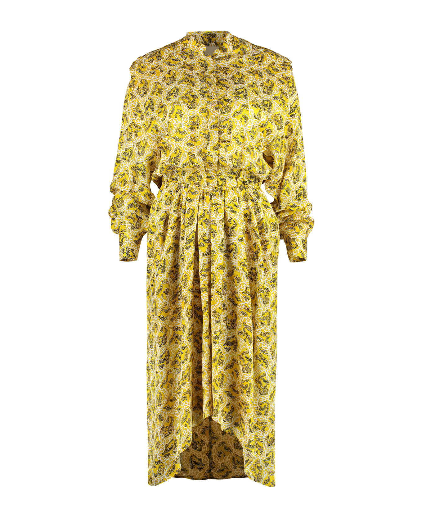 Isabel Marant Lokeya Printed Dress - Yellow ワンピース＆ドレス