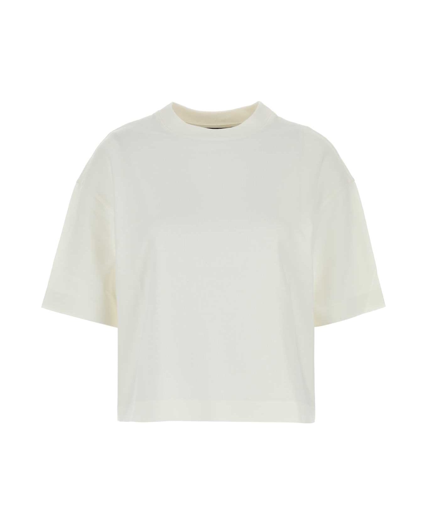 Weekend Max Mara White Cotton Blend Georgia T-shirt - BIANCA