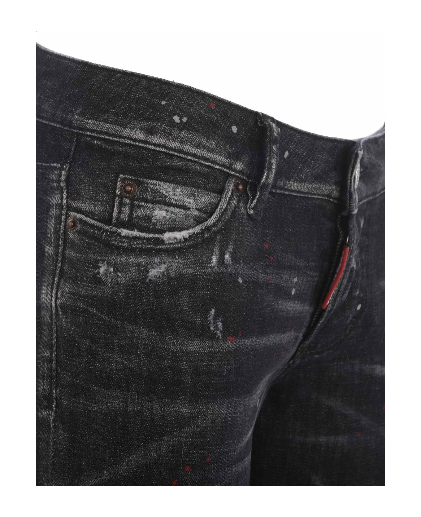 Dsquared2 Jeans Dsquared2 In Denim Di Cotone - Nero